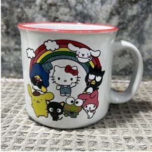 NWT Hello Kitty & Friends Rainbow Ceramic Mug Sanrio Cute Kawaii